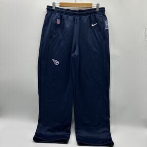Nike TENNESSEE TITANS Pants Sweatpants Men’s Size M Blue Swoosh NFL Therma Fit